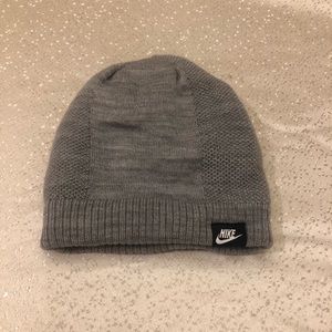 Nike grey knit toddler winter hat
